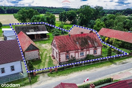 Dom z zabudowaniami, duża działka i wiejski klimat