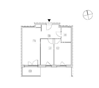 3-pokojowe mieszkanie 52,63 m² - 4. piętro, balkon