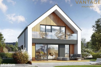 Nowoczesny dom pod Krakowem (gm. Biskupice)