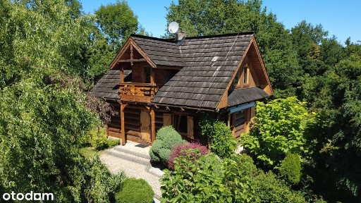 Dom z bali | Piękna działka 30a | Wola Wieruszycka gm. Łapanów