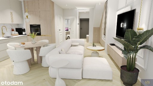 Nowoczesny bliźniak z ogródkiem, projektem, gładź, farba +25m strych