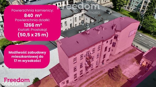 Kamienica z działką inwestycyjną w centrum