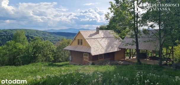 Klimatyczny dom z bali z rewelacyjnym widokiem