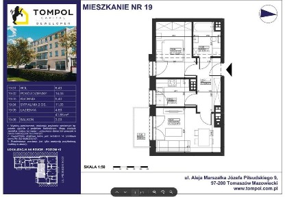 PIŁSUDSKIEGO 9 | nowe mieszkania | 2-pok. 41,54 m2