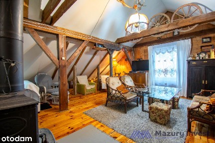 Bezczynszowe mieszkanie na Mazurach - 600 m do jeziora Kalwa