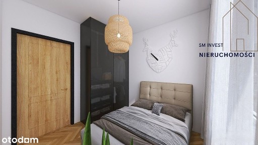 Nowoczesne, 2-pokojowe mieszkanie z balkonem z miejscem postojowym