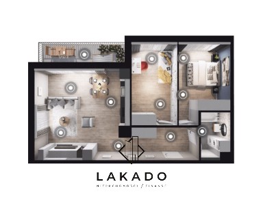 Funkcjonalny układ + salon od południowej strony