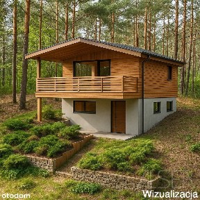 Dom letniskowy w otoczeniu lasu i rzeki Bug