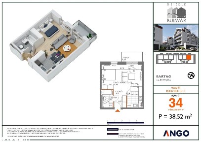 komfortowe mieszkanie 2 pok.