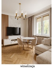 Dwupokojowe mieszkanie na 1 piętrze