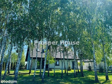 Nowy dom nad rzeką, we wsi Cieksyn