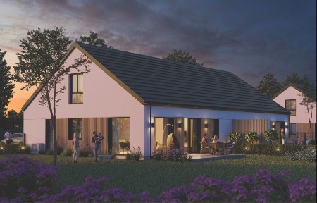 Energooszczedny dom parterowy blizniak Załom/Pucice