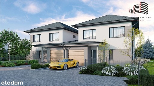 Nowoczesny dom w zabudowie bliźniaczej