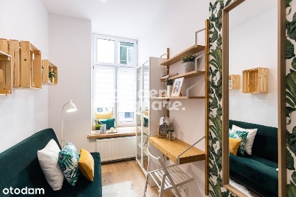 Mieszkanie w stylu boho z dwoma osobnymi pokojami