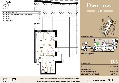 Taras 138 m2! - 3 pokoje z aneksem | Dworcowa 28