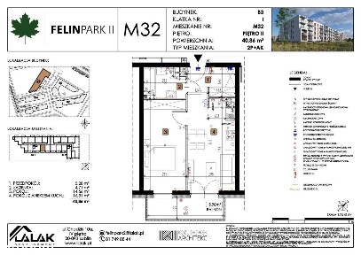 2-pokojowe mieszkanie 40m2 + balkon Bezpośrednio