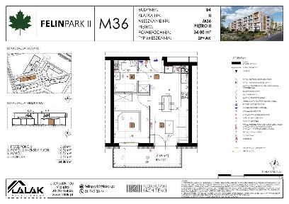 2-pokojowe mieszkanie 34m2 + balkon