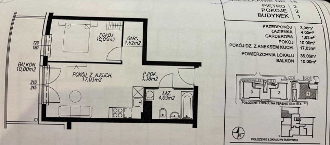 Mieszkanie Białołęka - Daniszewska 36.06 m2. - 10 min do metro bródno