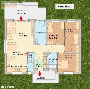 Parterowy dom wolnostojący 107m²|Stan deweloperski