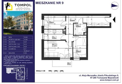 PIŁSUDSKIEGO 9 | nowe mieszkania | 3-pok. 55,38 m2