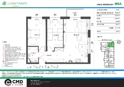 Leśne Tarasy 3 | mieszkanie 3-pok. | M8A
