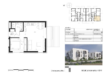 NOWE mieszkanie z ogródkiem Mogilno / 42,2 m² + ogródek 28,8 m²
