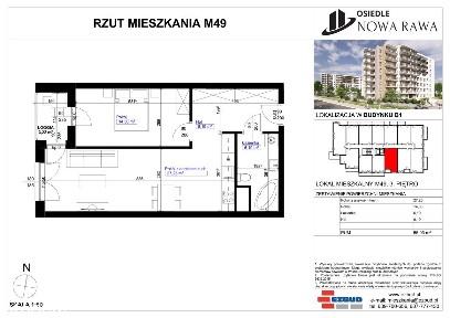 Osiedle Nowa Rawa | mieszkanie 2-pok. | 49