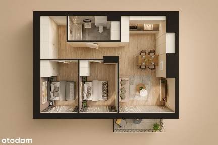 Nowość! В центре | Квартира 3ком. 59м2 с Балконом | Паркоместо | Лифт