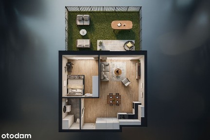 NOWE | 2ком. 49м2 | Собственный Дворик | Паркоместо | Детская Площадка