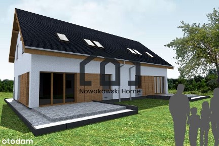 Nowoczesny dom-bliźniak z dużą działką!
