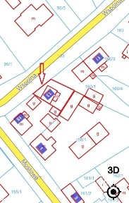 Dom w Szczytnikach przy pętli autobusowej