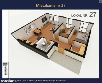Komfortowe mieszkanie 71 m² lokal 27, I piętro (zniżka 22 tys)
