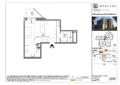 Rezydencja Manufaktura | Apartament 1-pok. | A68