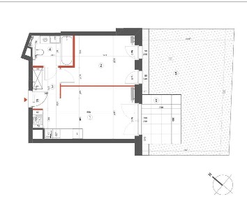 Autonomia Praska | 2 pokoje | 36,78 m2 | ogródek