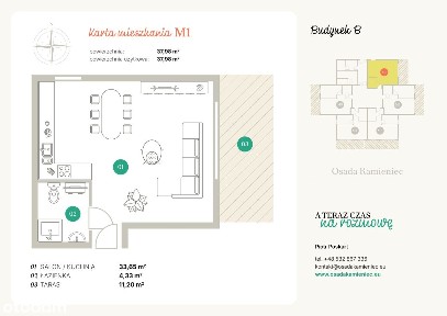 Osada Kamieniec|mieszkanie z dużym ogródkiem| BM1