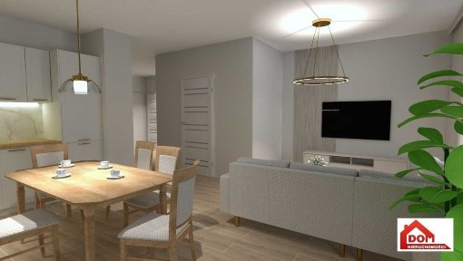 Apartament w stanie deweloperskim z wizualizacją