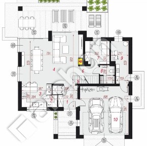 Nowoczesny dom w stanie deweloperskim | Łoś k. Pia