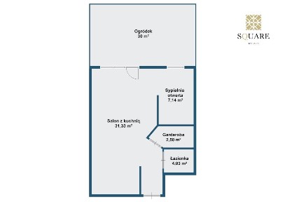 dwa pokoje na parterze z ogrodem