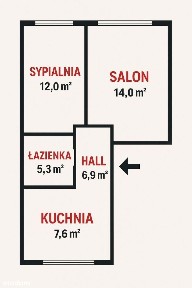 Blokowane ładne 2 pok. mieszkanie w