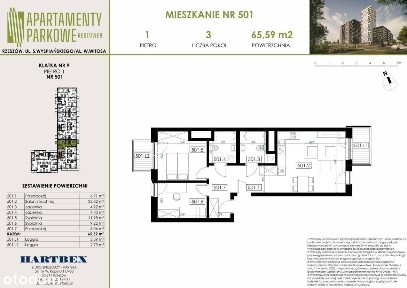 Apartamenty Parkowe | mieszkanie 3-pok. | 527