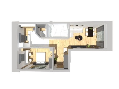 Armii Krajowej 8A - mieszkanie 2 pokoje na parterze - 57,16 m2