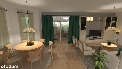 Nowy dom (116mkw.), pompa ciepła + panele PV