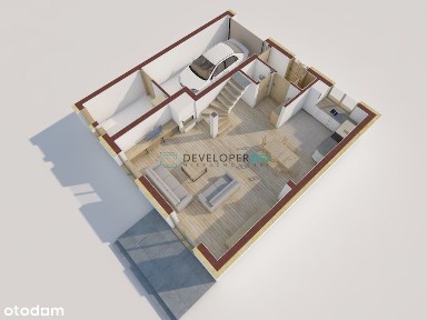 Bliźniak z garażem w Sowlanach pod lasem