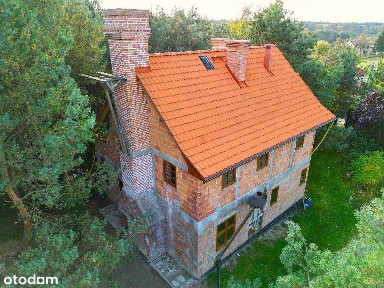 Dom pod lasem 10 km od Wrocław - Leśnica. Do wykończenia nowy dom.