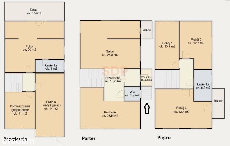 Dom w zabudowie bliźniaczej | 800 m2 ogrodu