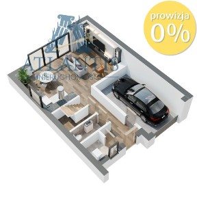 Piętrowy dom z garażem w pobliżu lasu - Murowaniec