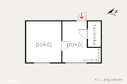 Mieszkanie 2 pokojowe, PARTER - Koszalin, ul. Orla