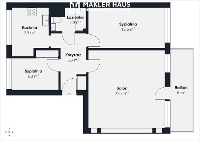 Atrakcyjne mieszkanie w centrum - 3 pokoje