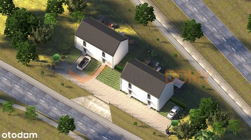 MAŁE BLIŹNIAKI 64,54 M2 Z OGRODEM W DOBREJ 0% prow.