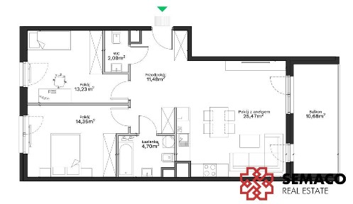3 pokoje/Podgórze/2025r/bez PCC/tramwaj